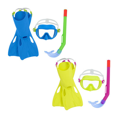 Bestway Conjunto Snorkel Junior Correia Anatómica Cores Sortidas 37-41 +7 Anos Praia e Piscina 25019