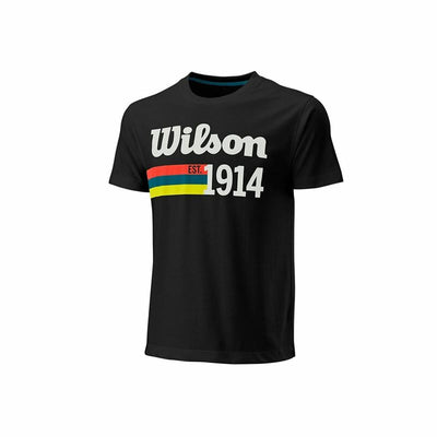 Camisola de Manga Curta Homem Wilson Wilson Script 14 Preto