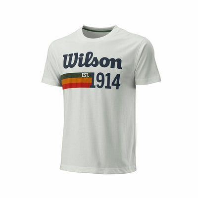 Camisola de Manga Curta Homem Wilson Script 14 Branco