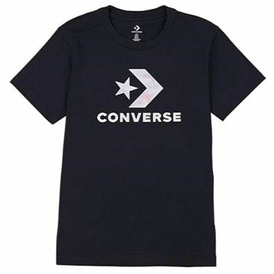Camisola de Manga Curta Mulher Converse Seasonal Star Chevron Preto