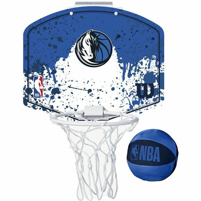 Cesto de Basquetebol Wilson Dallas Mavericks Mini Azul