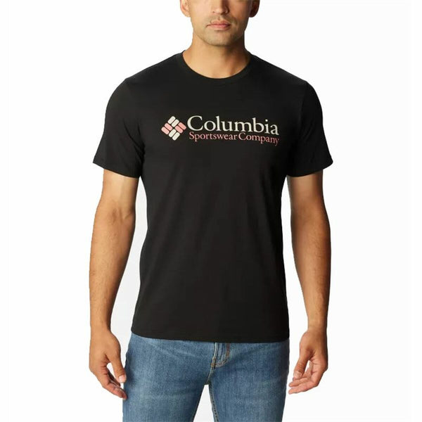 Camisola de Manga Curta Homem Columbia CSC Basic Preto