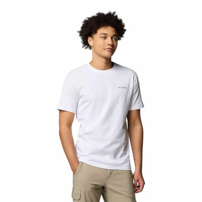 Camisola de Manga Curta Homem Columbia North Cascades™ Sleeve Branco