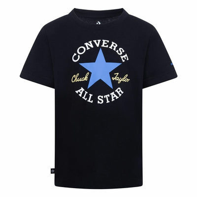 Camisola de Manga Curta Infantil Converse Sustainable Core Sse Preto