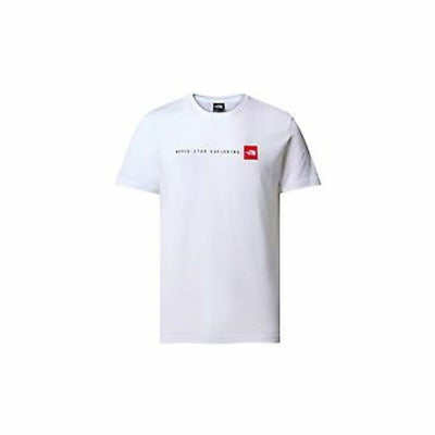 Camisola de Manga Curta Homem The North Face M SS NEVER STOP EXPLORING TEE NF0A87NSFN41 Branco