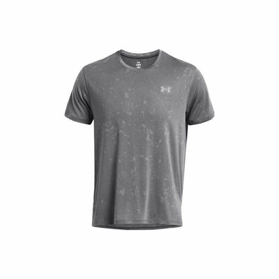 Camisola de Manga Curta Homem Under Armour Launch Splatter Cinzento