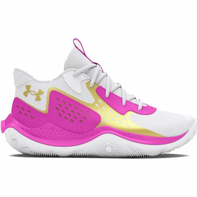Sapatilhas de Basquetebol para Adultos Under Armour Gs Jet '23 Branco
