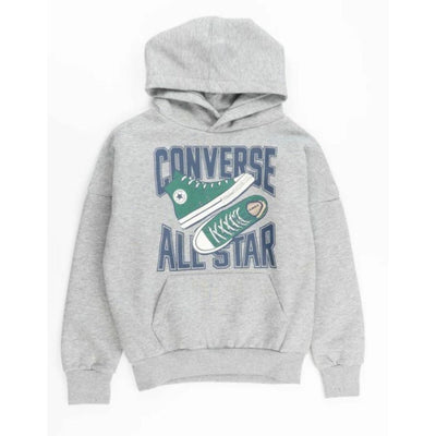 Polar com Capuz Criança Converse CNVB ALL STAR SNEAKER GFX HOOD 9CG903 042 Cinzento