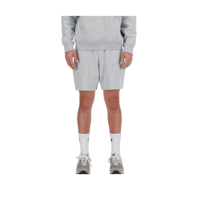 Calções de Desporto para Homem New Balance ESSENTIALS FRENCH TERY SHORT 7 MS41520  Cinzento