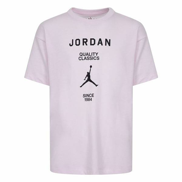 Camisola de Manga Curta Infantil Jordan Jdg W J Ss Gf Gfx Cor de Rosa