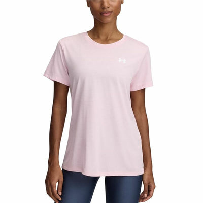 Camisola de Manga Curta Homem Under Armour Tech Cor de Rosa