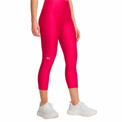 Leggings de Desporto de Mulher Under Armour Tech Hi Capri Cor de Rosa