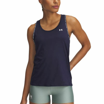 T-Shirt para Mulher sem Mangas Under Armour Tech Azul Marinho (S)