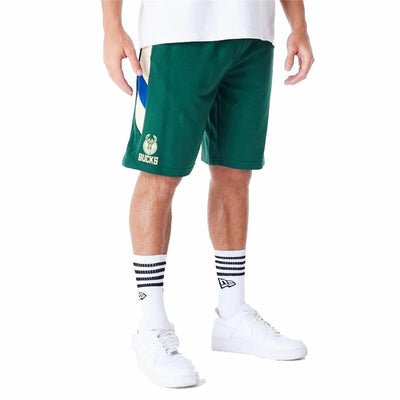 Calções de Desporto New Era NBA Milwaukee Bucks Verde