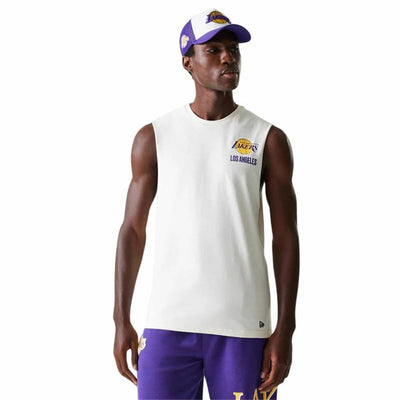 T-shirt de basquetebol New Era LA Lakers Branco