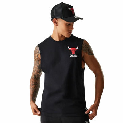 T-Shirt de Alças Homem New Era  Chicago Bulls  Preto