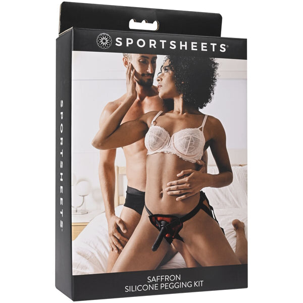 Cinta para Iniciantes Sportsheets Saffron Monte Vermelho