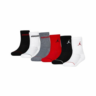 Pacote de meias Jordan JHB JORDAN LEGEND ANKLE BJ0342 RK2 Preto Multicolor Infantil 6 Peças