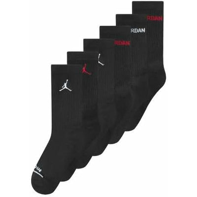 Meias de Desporto Jordan JHB JORDAN LEGEND CREW 6PK BJ0343 023 Preto Infantil 6 Unidades