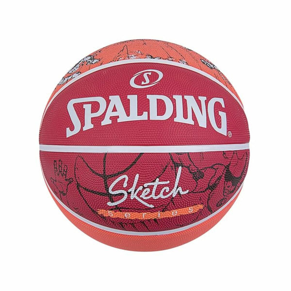 Bola de Basquetebol Spalding Sketch Dribble Vermelho Borracha natural (Tamanho 7)