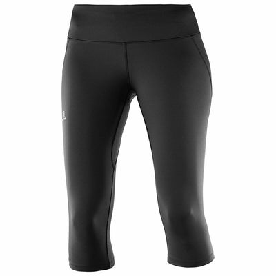 Leggings de Desporto de Mulher Salomon Agile Mid Tight Preto