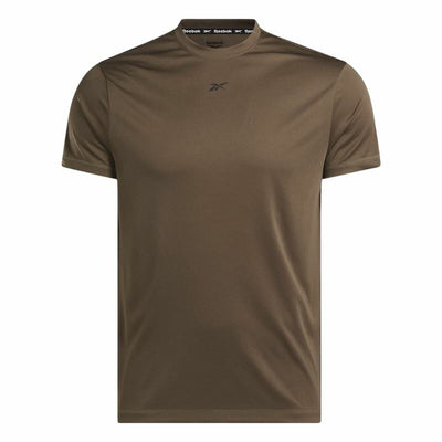Camisola de Manga Curta Homem Reebok Id Train Ss Tech Tee Castanho Marrom claro
