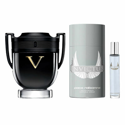 Conjunto de Perfume Homem Paco Rabanne INVICTUS EDP