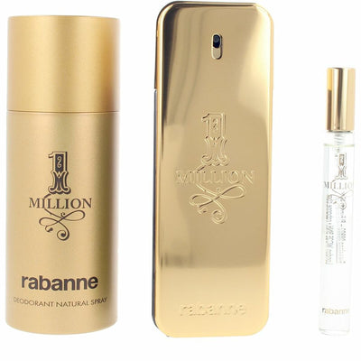 Conjunto de Perfume Homem Paco Rabanne 1 MILLION 3 Peças