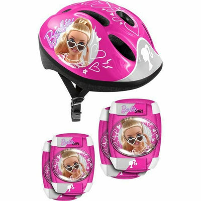 Kit Capacete e Joelheiras Barbie