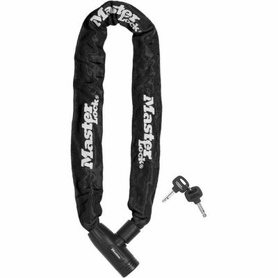 Cadeado com chave Master Lock Preto 90 cm