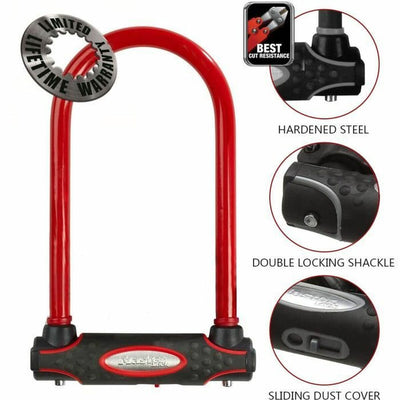 Cadeado com chave Master Lock Vermelho