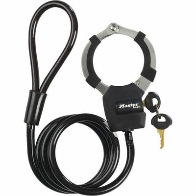 Cabo com cadeado Master Lock Preto