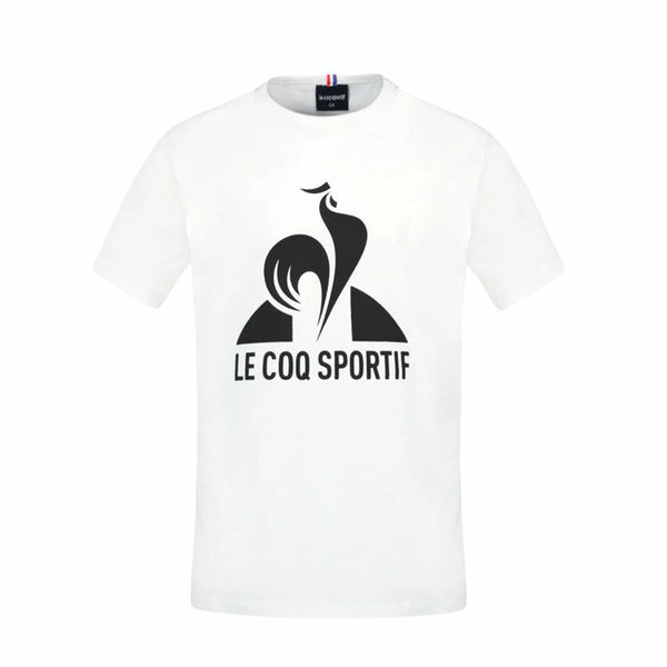 Camisola de Manga Curta Infantil Le coq sportif Ess N°1 Enfant New Branco