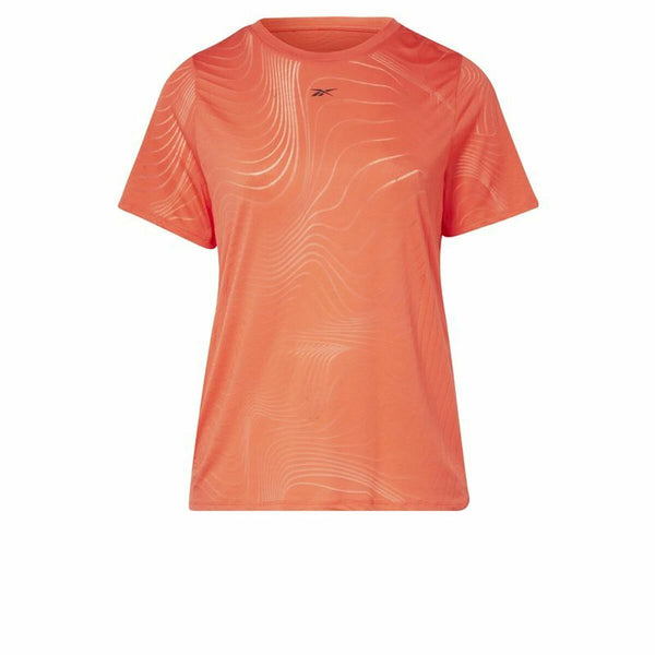 Camisola de Manga Curta Mulher Reebok Burnout Laranja