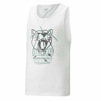 T-shirt de basquetebol Puma Tank B Branco