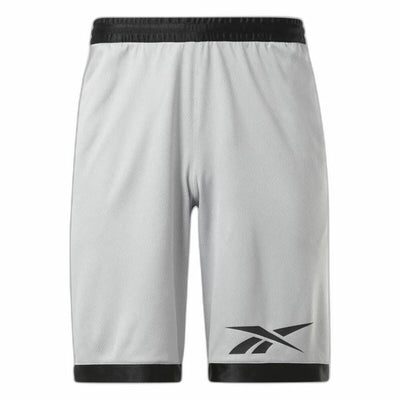 Calções de Basquetebol para Homem Reebok Cinzento
