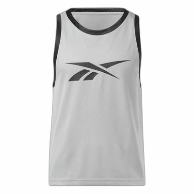 T-shirt de basquetebol Reebok Cinzento claro
