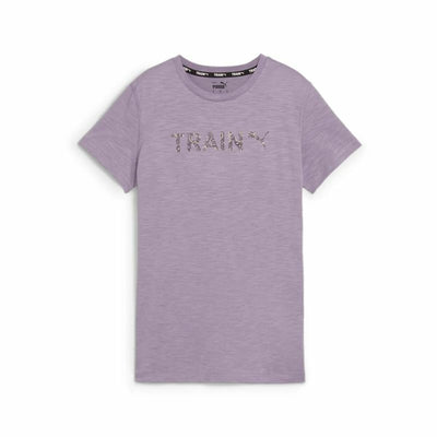Camisola de Manga Curta Mulher Puma Graphic Train Lavanda