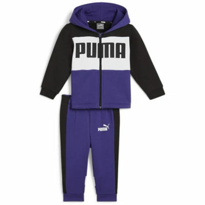 Fato de Treino Infantil Puma Minicats Colorblock Jogger Roxo
