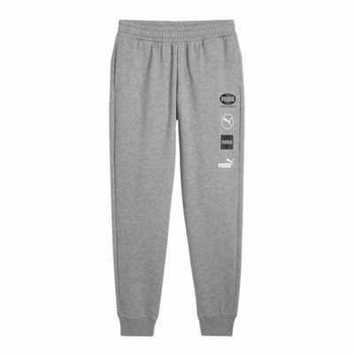 Calças de Treino para Adultos Puma Power Graphic Sweatpants Cinzento Homem
