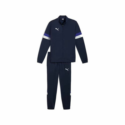 Fato de Treino para Adultos Puma Individualrise Azul Azul Marinho Homem