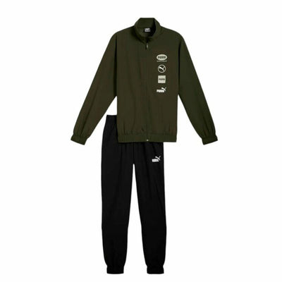 Fato de Treino para Adultos Puma Woven Graphic Suit Cl Verde Homem