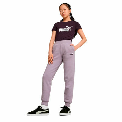 Calças de Treino Infantis Puma  Essentials Roxo