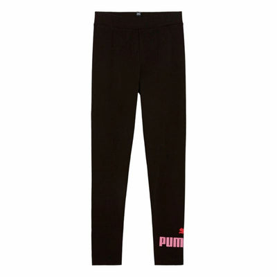 Leggings de Desporto Infantis Puma Essentials Logo G Preto