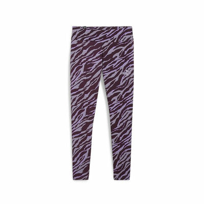 Leggings de Desporto de Mulher Puma Ess+ Animal Aop Roxo