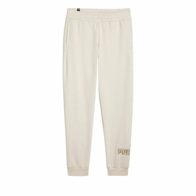 Calças de Treino para Adultos Puma Essentials Branco Mulher