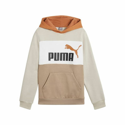 Polar com Capuz Criança Puma Essentials Block Castanho