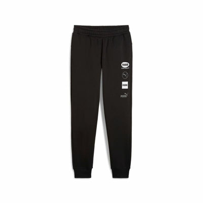 Calças de Treino para Adultos Puma Power Graphic Preto Homem