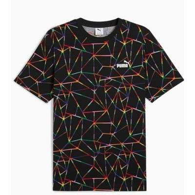Camisola de Manga Curta Homem Puma LOVE UNITED AOP Tee Preto