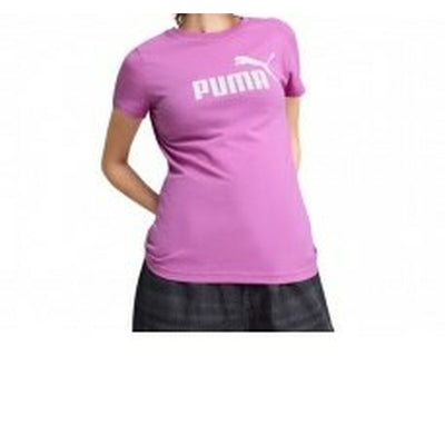 Camisola de Manga Curta Mulher Puma ESS No. 1 Logo Tee Cor de Rosa